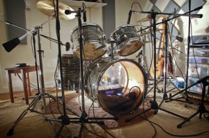 Ludwig Ocean Pearl drum set from the 1960's. Used for recording Country Drum Loops