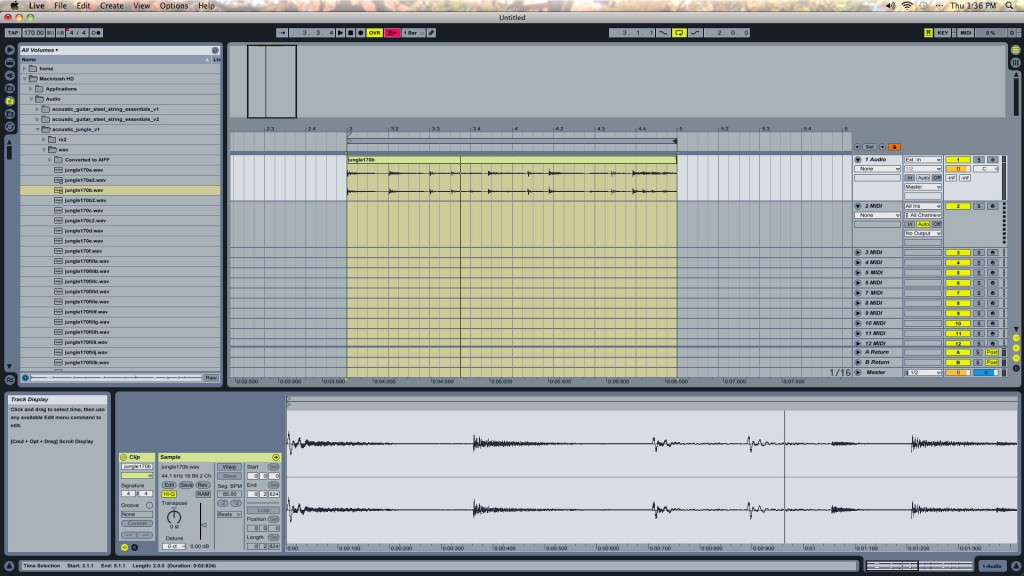 Ableton Live Drum Loops - Raw WAV